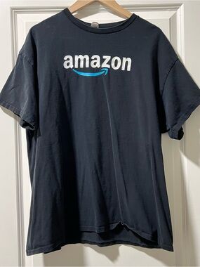 Amazon Employee T-shirt Size XL Black Tee E-swag *Flawed